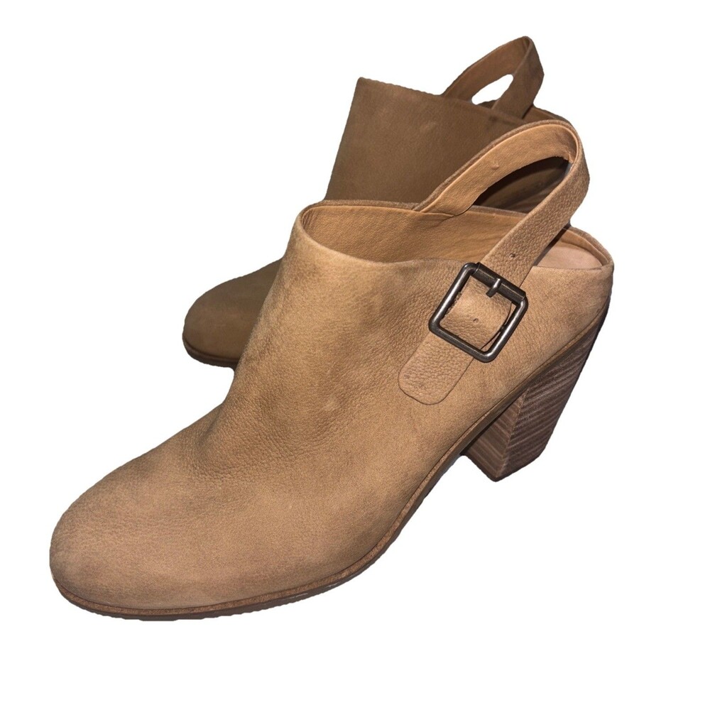 Lucky Brand Women's Machiko Mule 8 1/2 M Slingback,Block Heel, Leather , Buckle - Picture 2 of 10